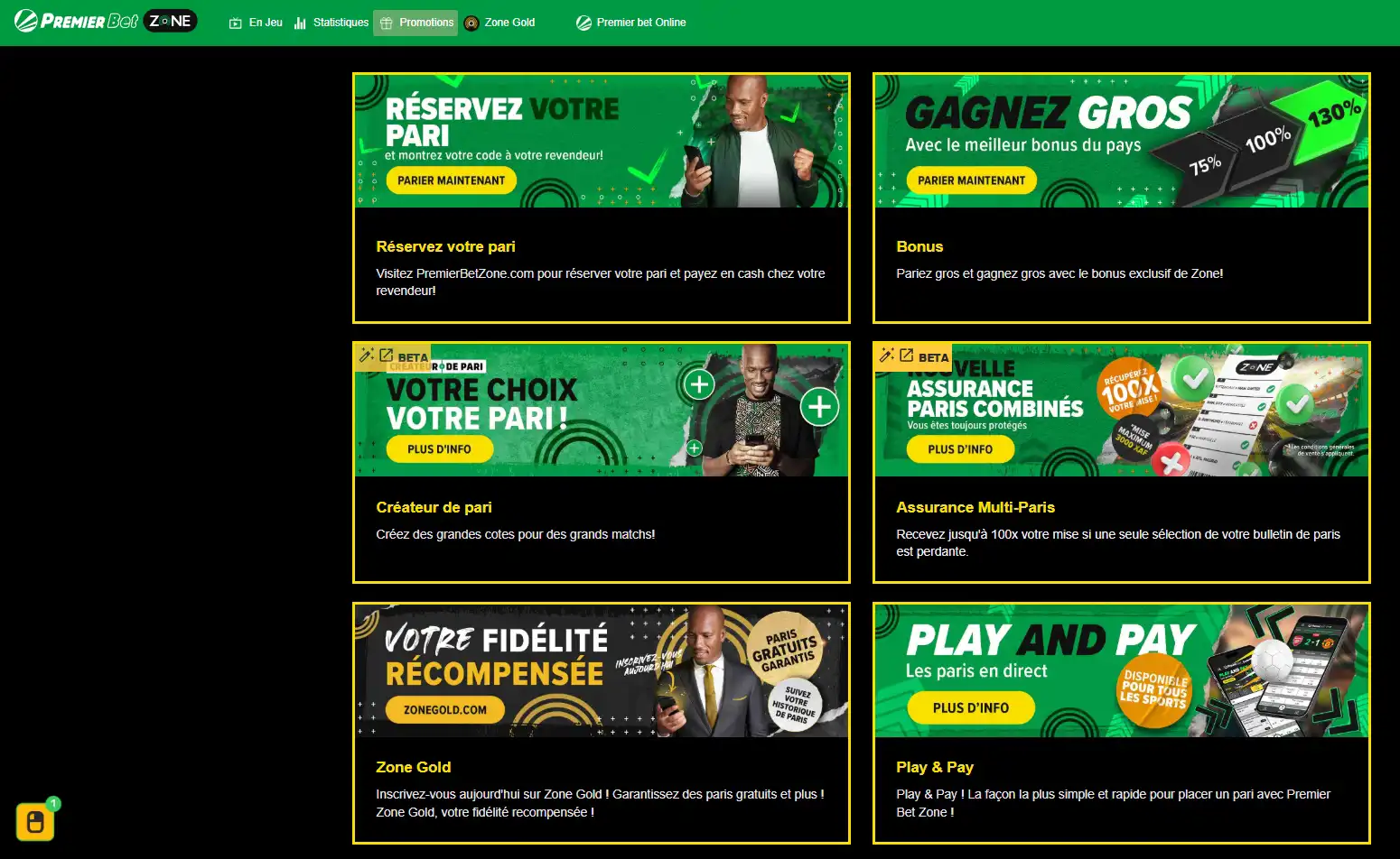 premier bet zone promotions
